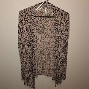Leopard print cardigan